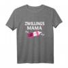 Zwillingsmama T-Shirt 2021 - Lustiges Geschenk zur Schwangerschaftsankündigung & Muttertag für werdende Zwillinge-Eltern