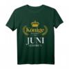 Herren Könige Werden Im Juni Geboren T-Shirt – Lustiges Sternzeichen Krebs Zwillinge Geburtstagsgeschenk für Männer & Geburtstagsfeier