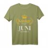 Herren Könige Werden Im Juni Geboren T-Shirt – Lustiges Sternzeichen Krebs Zwillinge Geburtstagsgeschenk für Männer & Geburtstagsfeier