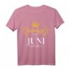 Herren Könige Werden Im Juni Geboren T-Shirt – Lustiges Sternzeichen Krebs Zwillinge Geburtstagsgeschenk für Männer & Geburtstagsfeier