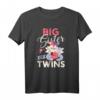 Große Schwester von Zwillingen T-Shirt – Perfektes Geschenk zur Ankündigung, Weihnachten & Geburtstage für Familien mit Mehrlingen