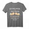 Ich bin Vater von Zwillingen T-Shirt – Stolz auf Zwillinge, perfekt als Geschenk zur Geburt & Vatertag