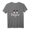 Niedliches Pinguine Zwillinge T-Shirt mit Wortspiel - Lustiges Geschenk für Zwillingspaare und Kinder, die Pinguine lieben